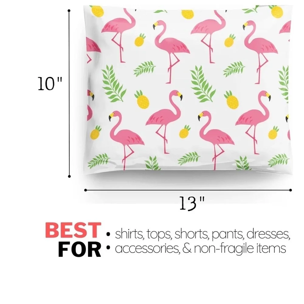 Flamingo Pineapple Mailer Shipping Bags 20 - 10x13 inch Reusable Waterproof